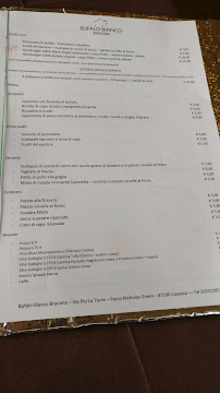 Menu du Il Bufalo Bianco à Cosenza
