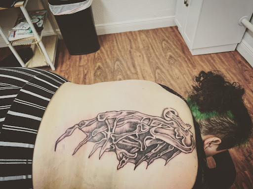 Explore shoulder tattoo ideas male, creative tattoo ideas in Cocoa, available at Rorschach Tattoo Shop and Piercing Studio