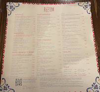 Menu / carte de Pizzium - Via Buonarroti à Milan