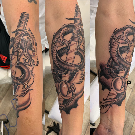Explore tattoo ideas patchwork, creative tattoo ideas in Buford, available at Wild Tribe Tattoos and Piercings
