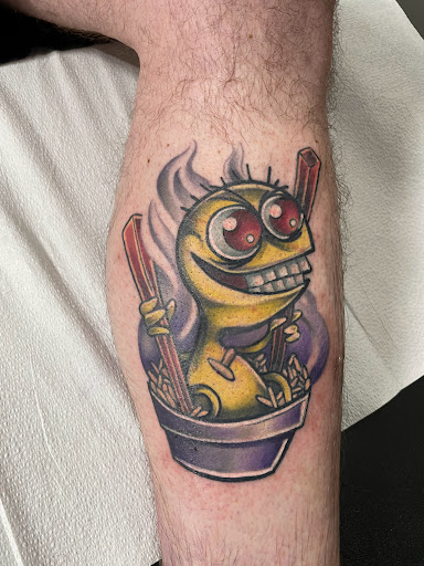 Explore birth date tattoo idea, creative tattoo ideas in Chapel Hill, available at Golden Falcon Tattoo and Piercing