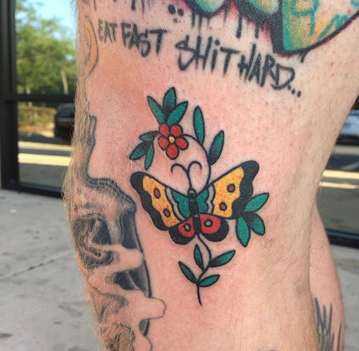 Explore christmas tree tattoo ideas, creative tattoo ideas in Jacksonville, available at TrueLove Tattoo
