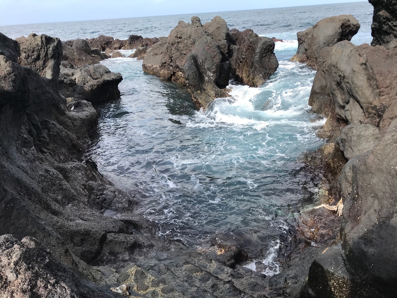 Foto di Zona Balnear do Porto do Lagido con una superficie del calcestruzzo