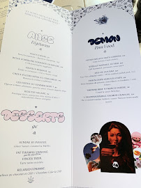 inavoué restaurant à Paris menu