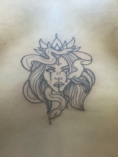 Explore apollo tattoo ideas, creative tattoo ideas in La Crosse, available at Nickel & Brass Tattoo Collective