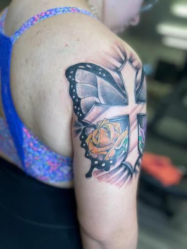 Explore abdominal tattoo ideas, creative tattoo ideas in Watford City, available at Soulful Ink Studios