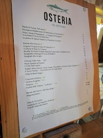 Restaurant Osteria del Sotto Sale à Favignana (la carte)