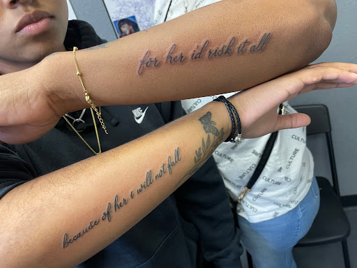 Explore tattoos boyfriend name ideas, creative tattoo ideas in San Antonio, available at Twisted Tattoo