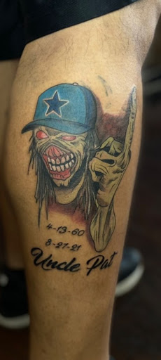 Explore gearhead tattoo ideas, creative tattoo ideas in San Antonio, available at Texas Taboo Tattoos