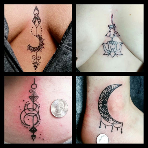 Explore muscle tattoo ideas, creative tattoo ideas in Erie, available at EliKingInk