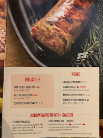 Restaurant de grillades à la française Courtepaille à Gonesse (la carte)