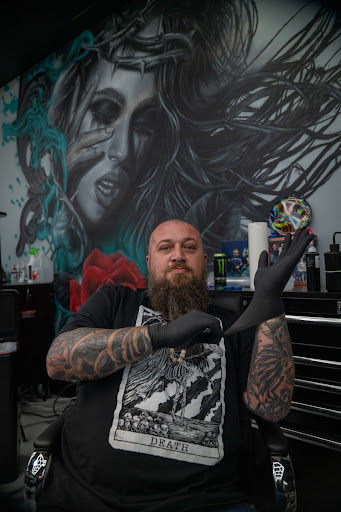 Explore gundam tattoo ideas, creative tattoo ideas in Rowlett, available at Sinners Tattoo Studio and Supply