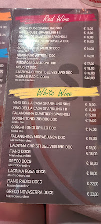 Trattoria Quartieri Spagnoli à Naples menu