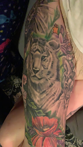 Explore insanity tattoo ideas, creative tattoo ideas in Santa Cruz, available at Black Pearl Tattoo Santa Cruz