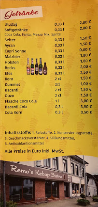Restaurant turc Imbiss Am Zolln à Hanerau-Hademarschen (le menu)