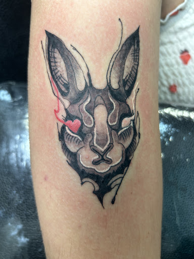 Explore simple thigh tattoo ideas, creative tattoo ideas in Gilbert, available at Instinktive Tattoo