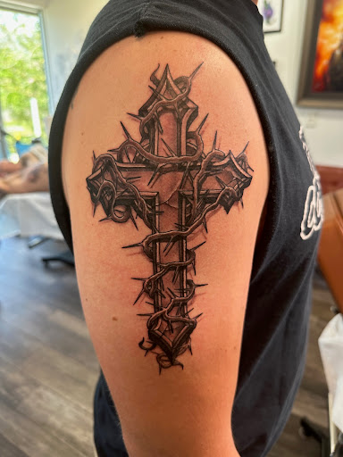 Explore tattoos ideas roses, creative tattoo ideas in Sarasota, available at Oddity Tattoo Art University