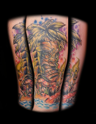 Explore cupid tattoo ideas, creative tattoo ideas in Kansas City, available at Waldos Darkside Tattoo
