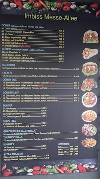 Menu du Imbiss „Messe Allee“ à Leipzig