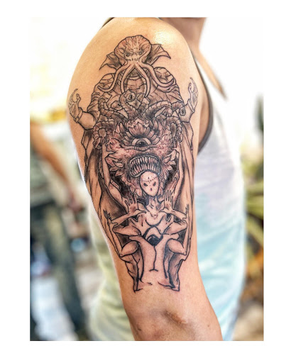 Explore hunting tattoo ideas for guys, creative tattoo ideas in Moline, available at ARTIST AIMEE TATTOOS - AF Tattoo Studio