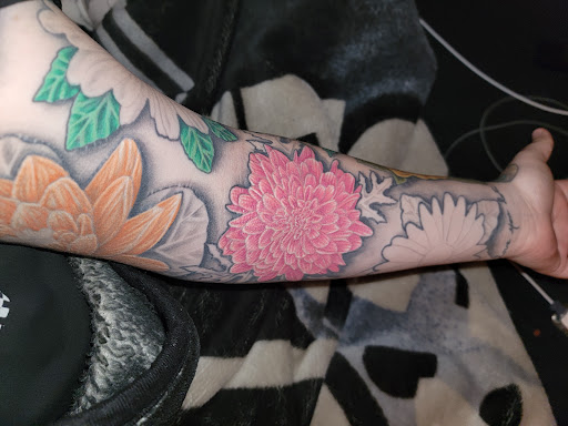 Explore 444 angel number tattoo ideas, creative tattoo ideas in Ogden, available at Heavy Duty Tattoo