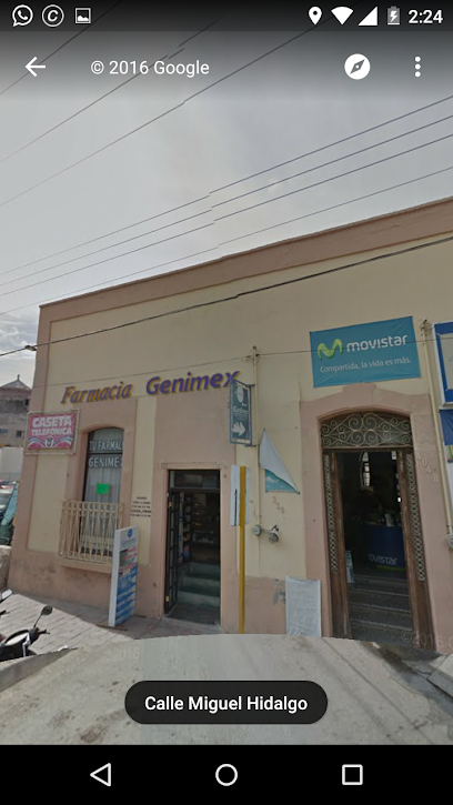 Farmacia Genimex Calle Miguel Hidalgo 404, Centro, 78700 Matehuala, S.L.P. Mexico