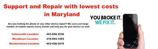 Mobile Phone Repair Shop «US Wireless Repair techs Cell Phone Repair», reviews and photos, 1727 N Rolling Rd a, Windsor Mill, MD 21244, USA