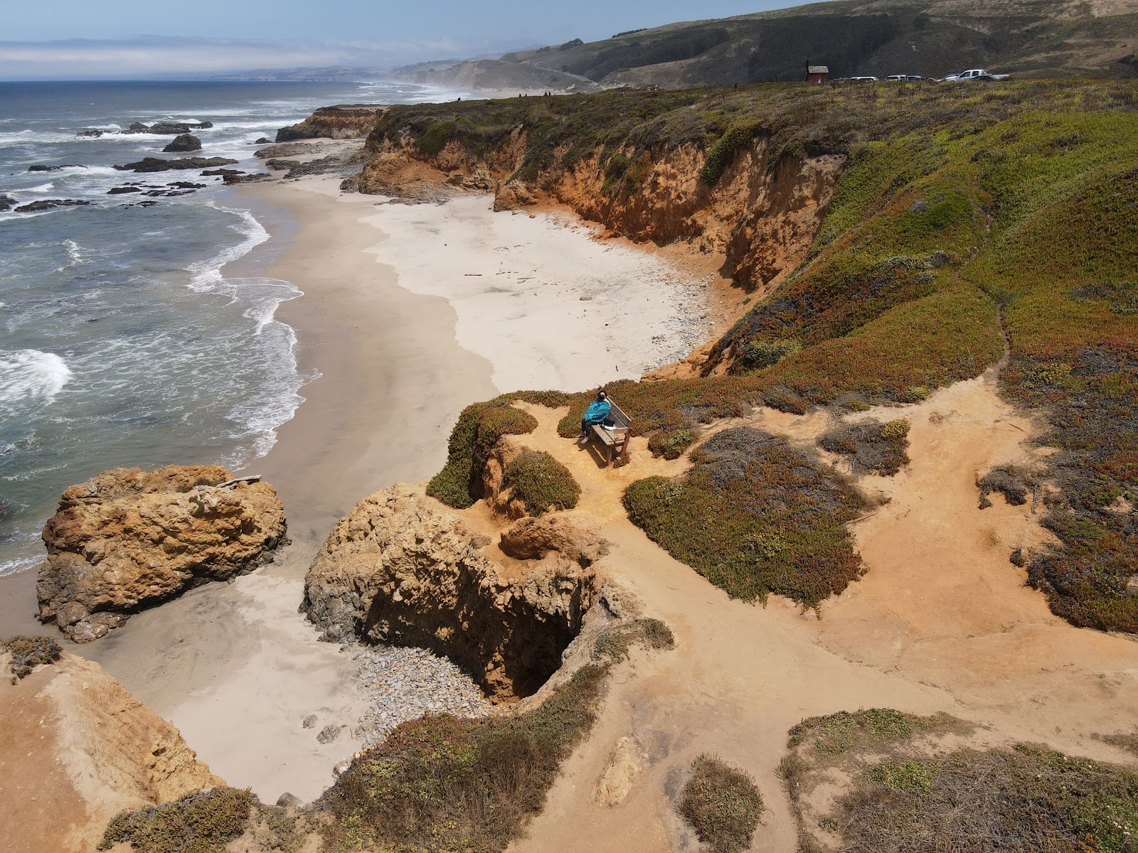 Pescadero Beach'in fotoğrafı geniş bir kıyı şeridi ile birlikte