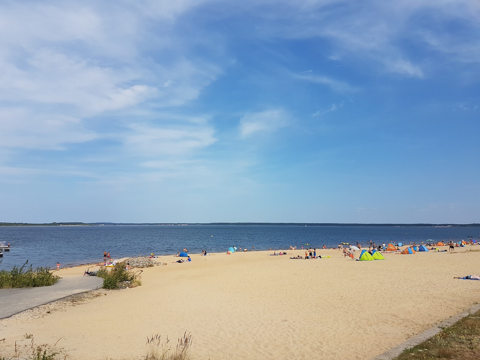 Fotografija Badestrand Uhyst z svetel pesek površino