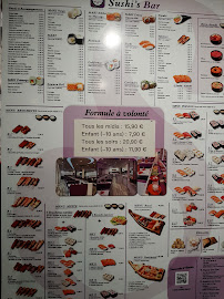 Menu du Sushi's BAR à Margny-lès-Compiègne