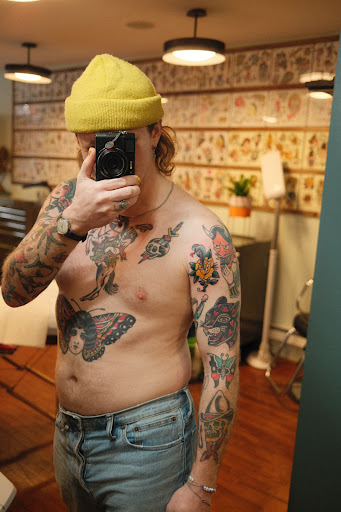 Explore front of neck tattoo ideas, creative tattoo ideas in Brooklyn, available at Electric Lotus Tattoo