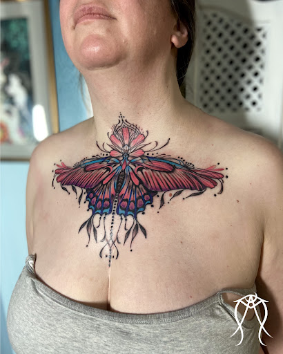 Explore unique tattoo ideas for women, creative tattoo ideas in Scipio Center, available at Ace of Wands Private Tattoo & Tarot Studio . Appointment Only
