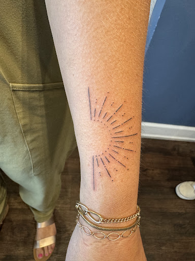 Explore dexter tattoo ideas, creative tattoo ideas in Arlington Heights, available at Studio M Tattoos