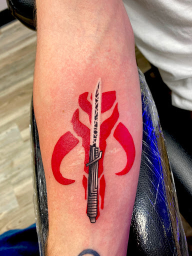 Explore half arm sleeve tattoo ideas, creative tattoo ideas in New Braunfels, available at Onyx Tattoos & Piercings