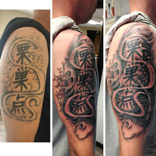 Explore creative name tattoo ideas, creative tattoo ideas in Phoenix, available at Grand Avenue Tattoo & Piercings