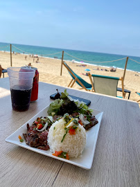Plats et boissons du Restaurant de plage Seignosse le Penon : fish&chips, chipirons, etc | Le Cabanon Beach House - n°10