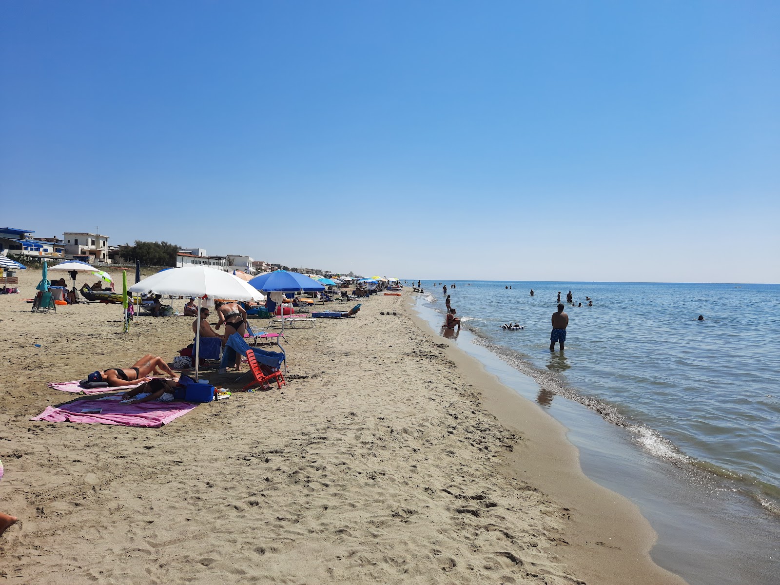 Foto di Spiaggia di Rio Torto con una superficie del sabbia beige