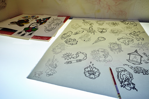 Explore tattoo ideas on back of neck, creative tattoo ideas in Oakland, available at Apex Tattoo