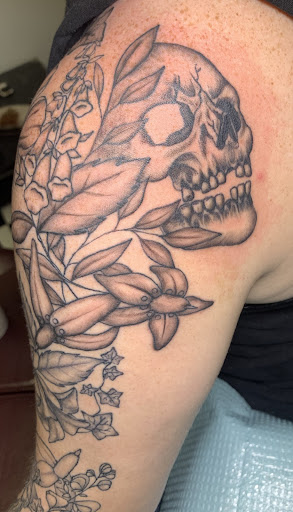 Explore small mermaid tattoo ideas, creative tattoo ideas in Norfolk, available at Crystal Moon Ink