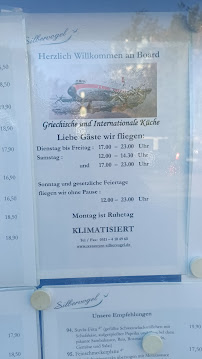 Flugzeug Restaurant Silbervogel à Hanover menu