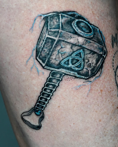 Explore hydrocephalus tattoo ideas, creative tattoo ideas in Saint Petersburg, available at Phoebus Tattoos