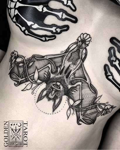 Explore aesthetic tattoo ideas, creative tattoo ideas in Winter Park, available at Golden Tarot Ink Club