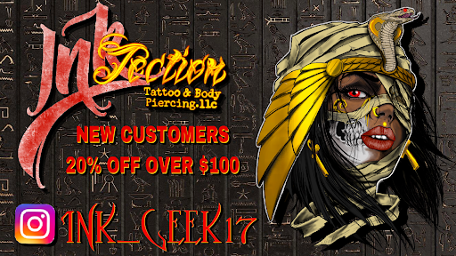 Explore new jersey tattoo ideas, creative tattoo ideas in Reading, available at INKjection tattoo & body piercing.LLC