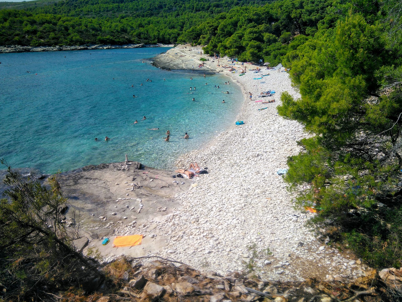 Zdjęcie Srebrna beach z mała zatoka