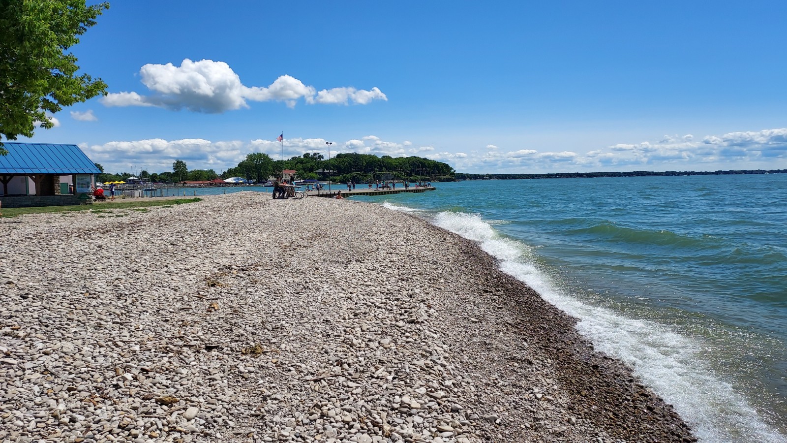Photo of Catawba Island State Park Beach with gray pebble surface