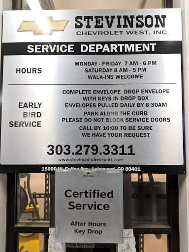 Chevrolet Dealer «Stevinson Chevrolet», reviews and photos, 15000 W Colfax Ave, Lakewood, CO 80401, USA