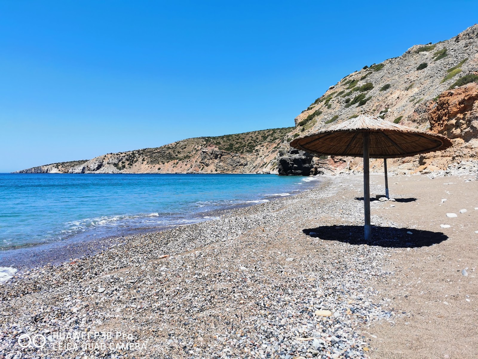 Foto van Apothyka beach met blauw puur water oppervlakte