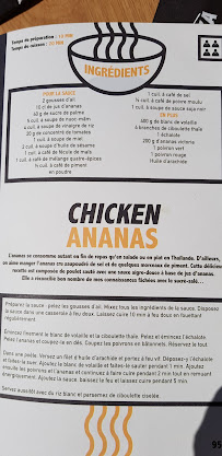 Pitaya Thaï Street Food à Grenoble menu
