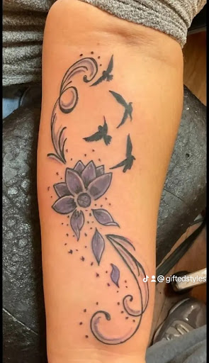 Explore mens family sleeve tattoo ideas, creative tattoo ideas in Raleigh, available at Gifted Styles