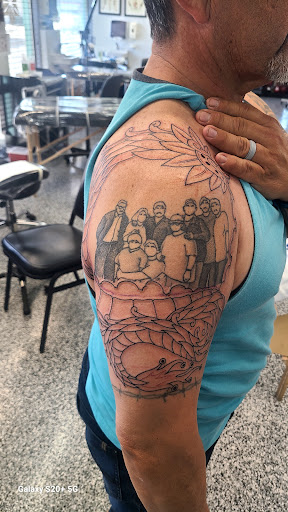 Explore name tattoo ideas for ladies, creative tattoo ideas in Orange, available at Fine Tattoo Work